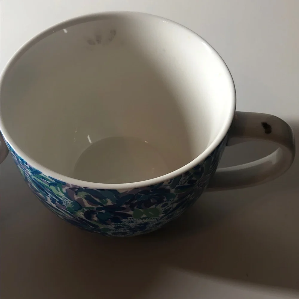 Lilly Pulitzer Blue and Green Patterned Mugs - Picture 4 of 11